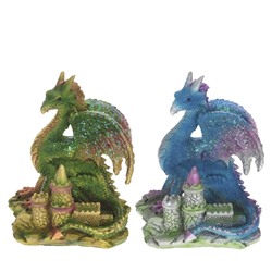 Фигурка декоративная "Дракон", L10 W8 H12 см, 2в.