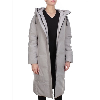 2233 BEIGE Пальто женское зимнее AKIDSEFRS (200 гр. холлофайбера)