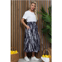 Юбка бохо (синяя) Ю13379-10М