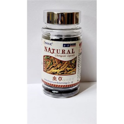 Кордицепс в капсулах 冬虫夏草胶囊 около 100капс*500мг