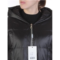 8808 BLACK Пальто женское демисезонное (100 гр. синтепон)