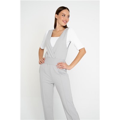 Комбинезон женский 22-363L3-WB жемчужно-серый