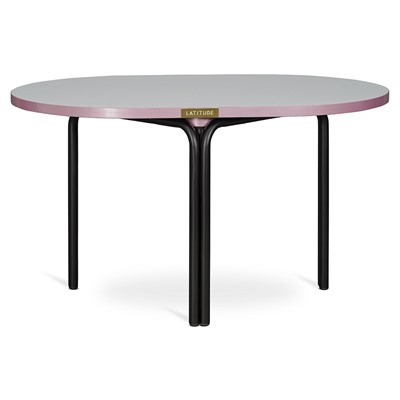 Столик кофейный Ror, 75х50 см, черный/серый/розовый