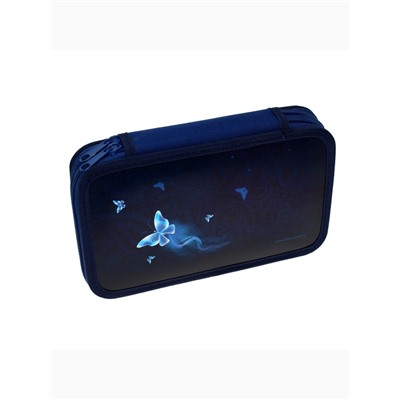 Пенал 2 секции, 125 х 205 х 40 мм, Calligrata 30П26/2 "Кошечка", ламинированный картон