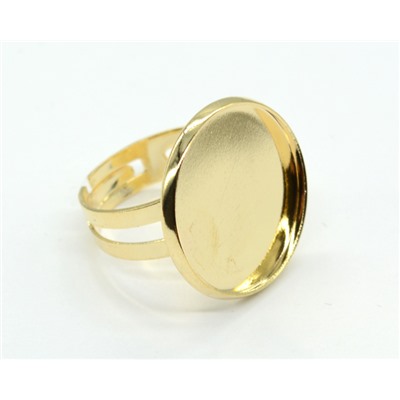 Основа для кольца 20мм золотистая