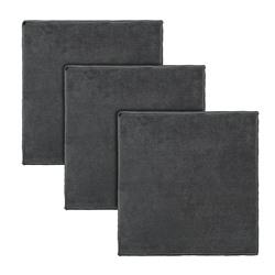 Набор салфеток из микрофибры Cozy Clean, 30х30 см, темно-серые, 3 шт.