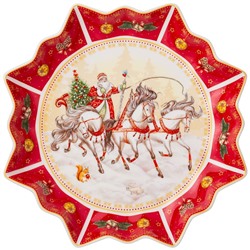 БЛЮДО LEFARD "ТРОЙКА" 26Х4 СМ КРАСНОЕ (КОР=8ШТ.)