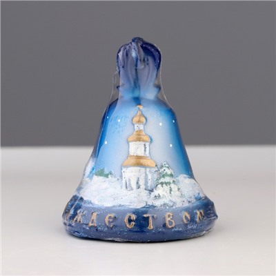 Свеча декоративная «Колокольчик Рождественский», 6×6×7 см