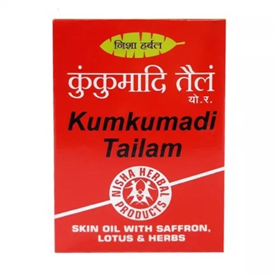 Кумкумади: омолаживающее масло для лица (25 мл), Kumkumadi Tailam, произв. Nisha Herbal
