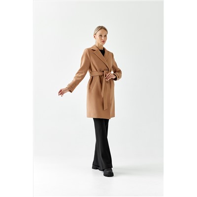 Пальто женское демисезонное 25570 кэмел
