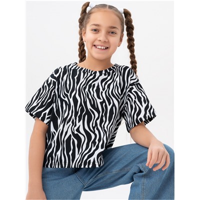 Футболка "Зебра" белый  детская