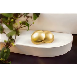 Суперлегкие Серьги "Полусфера" + Подарок