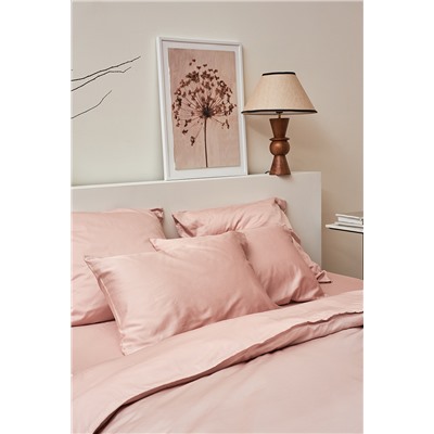Набор наволочек из премиального сатина цвета пыльной розы из коллекции Essential, 70х70 см