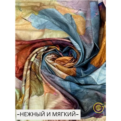 Платок теплый кашемировый с 3D принтом Арт 2591П/10