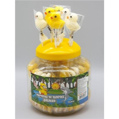 Мармелад на палочке "Утенок" (банка - 100 шт)