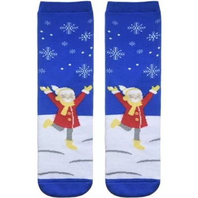 Новогодние носки махровые