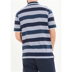 Lincoln Short Sleeve Stripe Polo Shirt