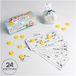 Русское лото "Время игры", 24 карточки, карточка 17.2 х 7.5 см, фишки микс