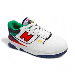 Кроссовки 8055-10 бело зеленые