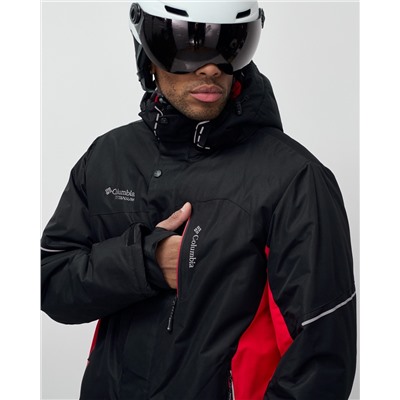 Горнолыжный костюм мужской зимний красного цвета 07715Kr