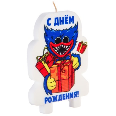 Свеча в торт "С днем рождения", Монстр
