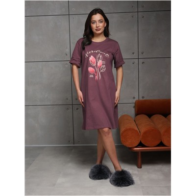 Платье домашнее "Огни" Лиловый