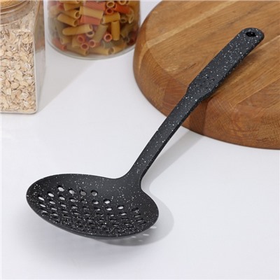 Шумовка Доляна «Мрамор», h=33 см