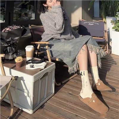 European New Cotton Porching socks Personalized Hi Letter Standard Beggar Socks Men's Men's Mock Socks Socks Net Red Same