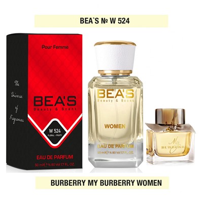 Beas W524 Burberry My Burberry Women edp 50 ml, Парфюм женский Beas W524 создан по мотивам аромата Burberry My Burberry