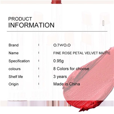 Матовая губная помада O.TWO.O Warm Brown Red 0.95g №4