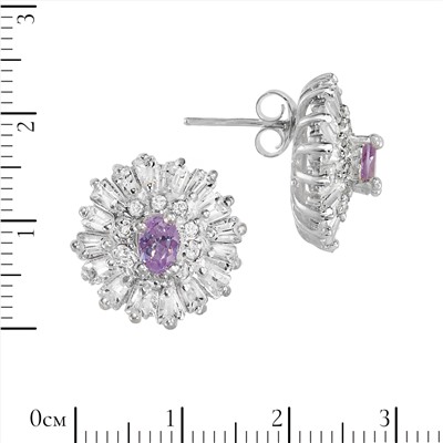 Серьги 'Тако' с фианитами И0С.683Ф0N