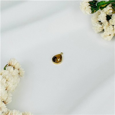 Радуга Самоцветов Подвеска с камнем Тигровый глаз (1 шт)