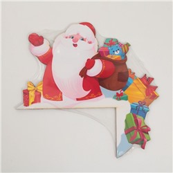 Новогодний декор на раму двери «Дед мороз», 23.2×20.6 см