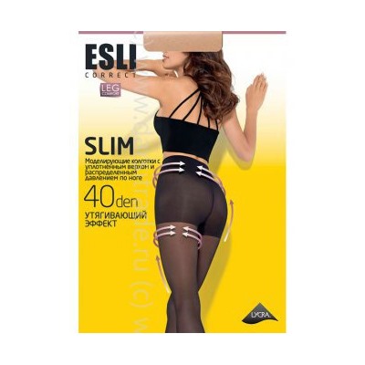 Колготки женские Esli Slim 40 6 Conte Дроп