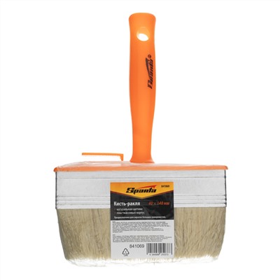 Кисть-ракля, 40х140 мм, натуральная щетина, пластмассовый корпус, пластмассовая ручка Sparta