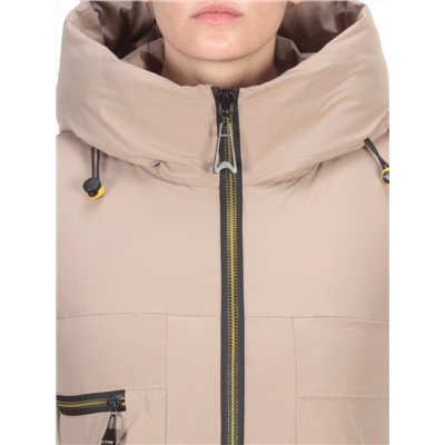 888 BEIGE Пальто зимнее женское VINVELLA (200 гр. холлофайбер)