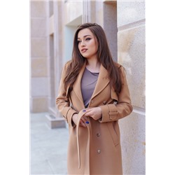 Пальто женское демисезонное 21800  (кэмел)