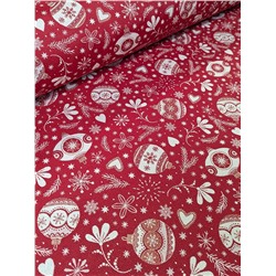 Украшения на елку Жаккард Ткань ширина 280 см Отрез 2,5 м 2518482