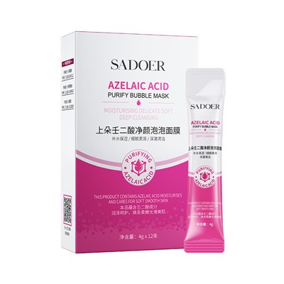 Очищающая пузырьковая маска с азелаиновой кислотой SADOER Azelaic Acid Purify Bubble Mask, 4 гр