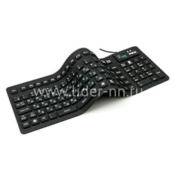Клавиатура DIALOG проводная гибкая Flex KFX-03U USB (черная)