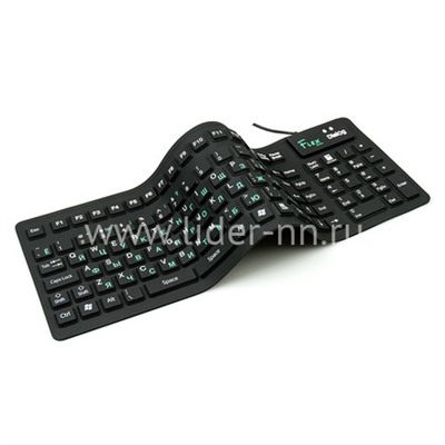 Клавиатура DIALOG проводная гибкая Flex KFX-03U USB (черная)