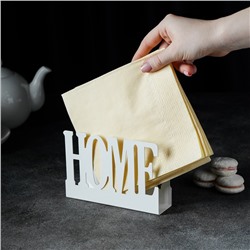 Салфетница Доляна Home, 15×4×10 см, белая
