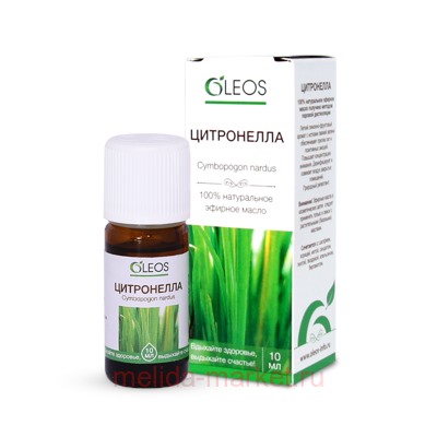 Олеос масло эфирное цитронелла 10мл N 1