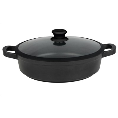 820-022 Сотейник 4,1л с крышкой 28см MYSTERY в под.уп.(х6)Алюминий