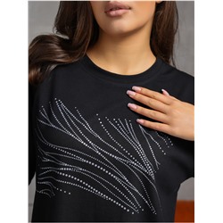 Футболка "Блеск" черный женская