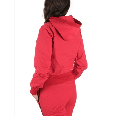 9601 RED/BLACK Костюм спортивный тройка женский (100% полиэстер )