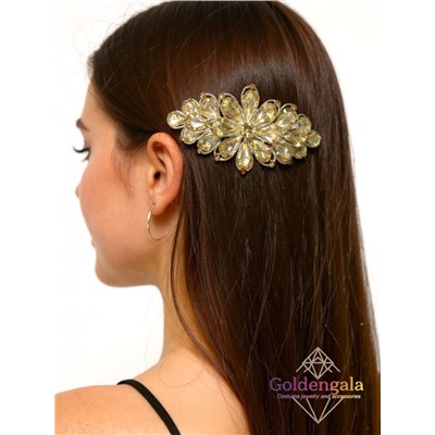 Заколка автомат для волос с кристаллами «Блеск элегантности» ЭЛЗ8/03
