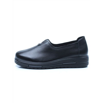 03-5068 BLACK Полуботинки женские (натуральная кожа)