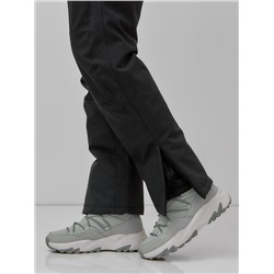 Полукомбинезон утепленный женский большого размера темно-серого цвета 666_1TC