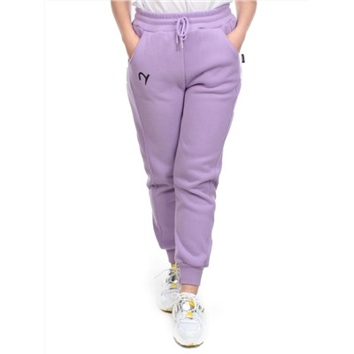 03 LILAC Брюки спортивные женские на флисе (100% хлопок) 7986